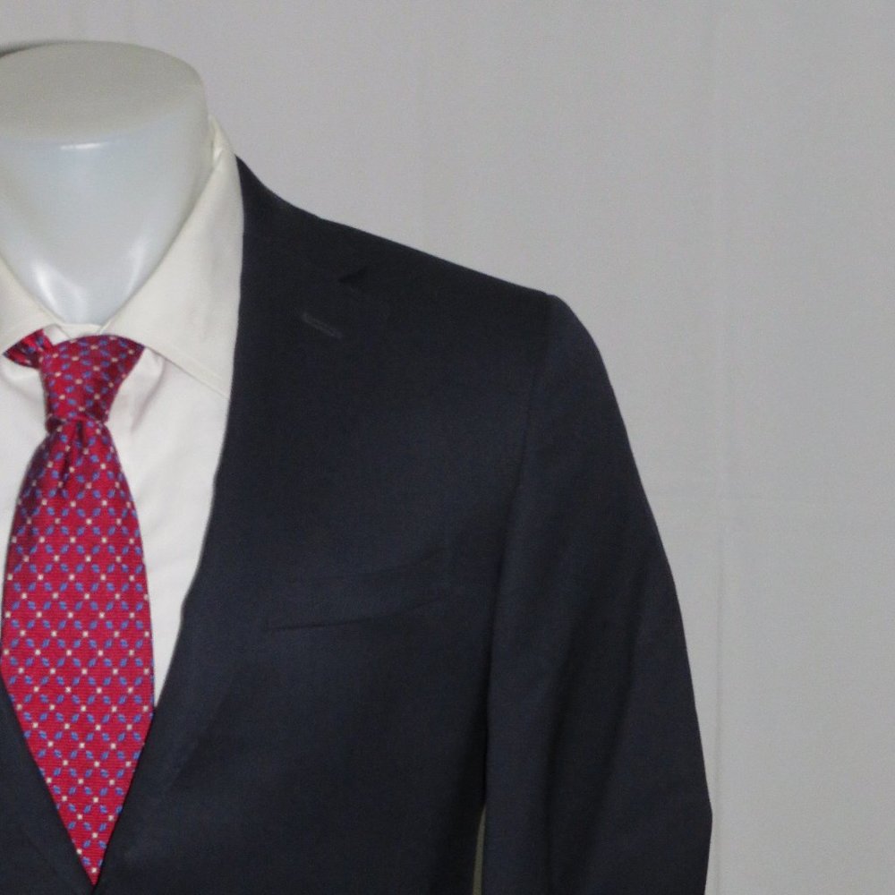 Fendi Solid Navy Blue Two Button Blazer 38R NWT - Picture 1 of 12